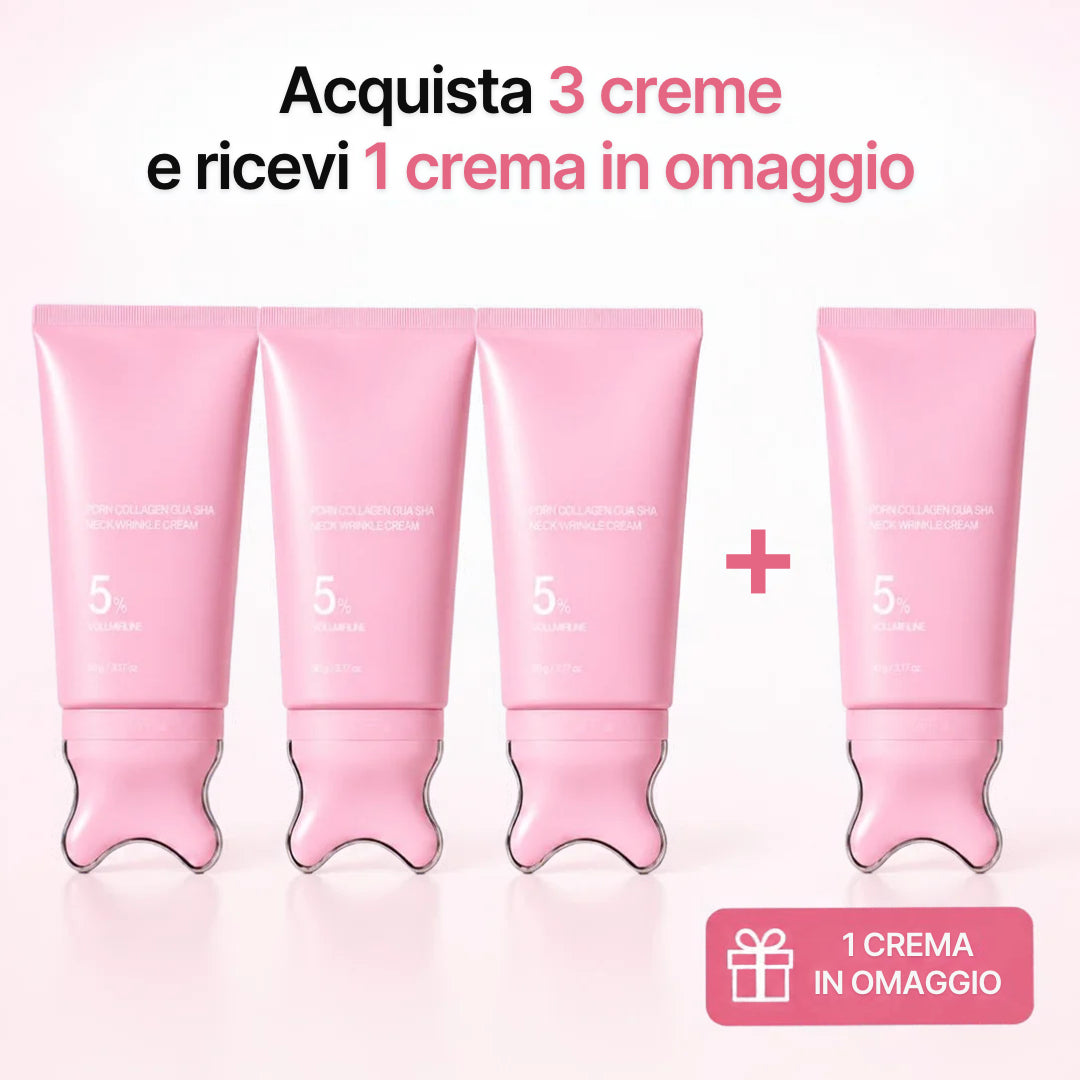 Crema viso e collo con PDRN e Massaggiatore Gua Sha™️